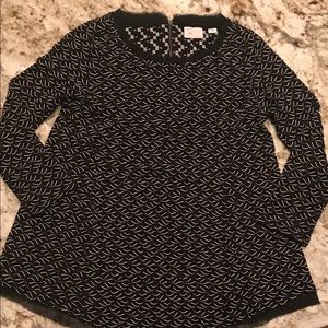 Anthropologie size xsmall black & white blouse